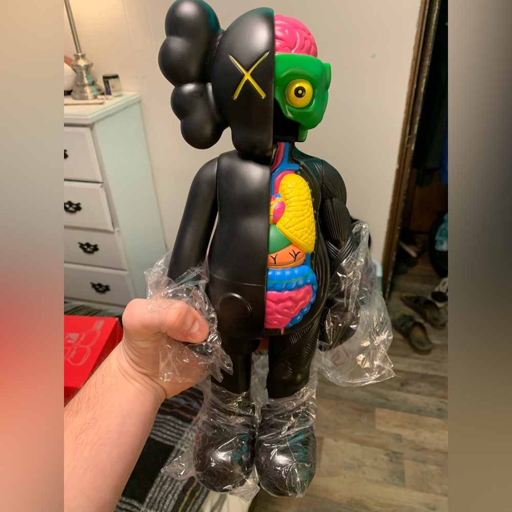 Black Anatomy KAWS Figure